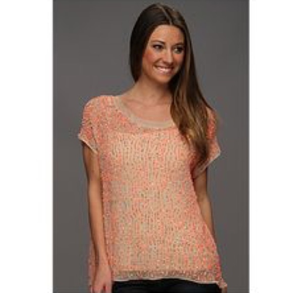 P A R K E R : ”Rae” Beaded Silk Top - Picture 8 of 8